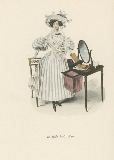 Moda, Paryż, 1830 autorstwa English School