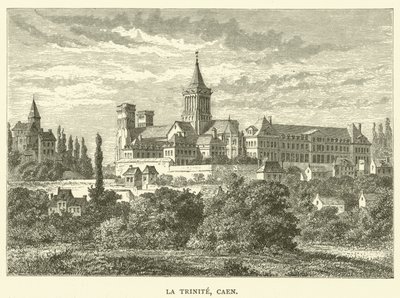 La Trinite, Caen (grafika) autorstwa English School