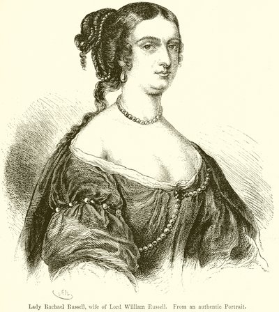 Lady Rachael Russell, żona Lorda Williama Russella autorstwa English School