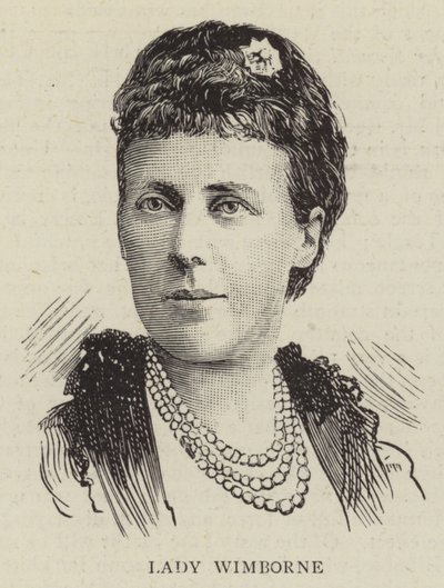 Lady Wimborne (grawerunek) autorstwa English School