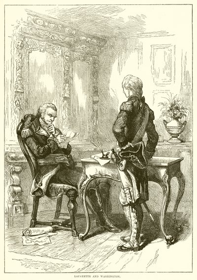 Lafayette i Waszyngton autorstwa English School