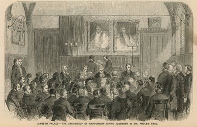 Lambeth Palace – Arcybiskup Canterbury wydaje wyrok w sprawie pana Poolesa autorstwa English School