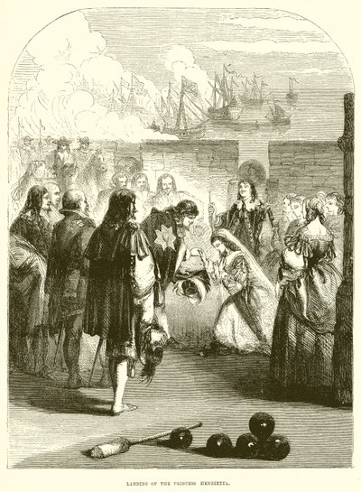 Lądowanie księżniczki Henrietty autorstwa English School