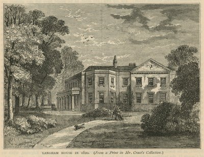 Dom Langhama w 1820 r. autorstwa English School