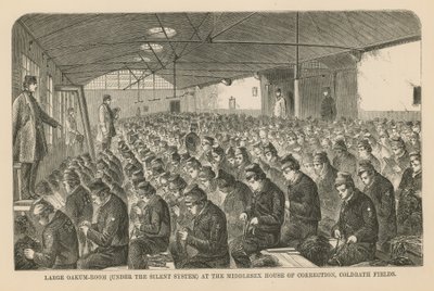 Duży pokój dębowy w Middlesex House of Correction autorstwa English School