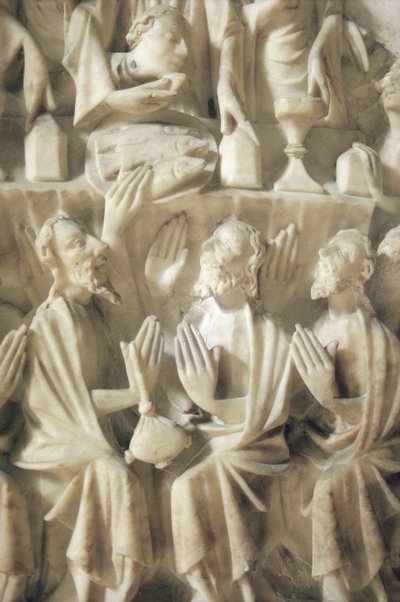 Ostatnia Wieczerza, detal (alabaster) autorstwa English School