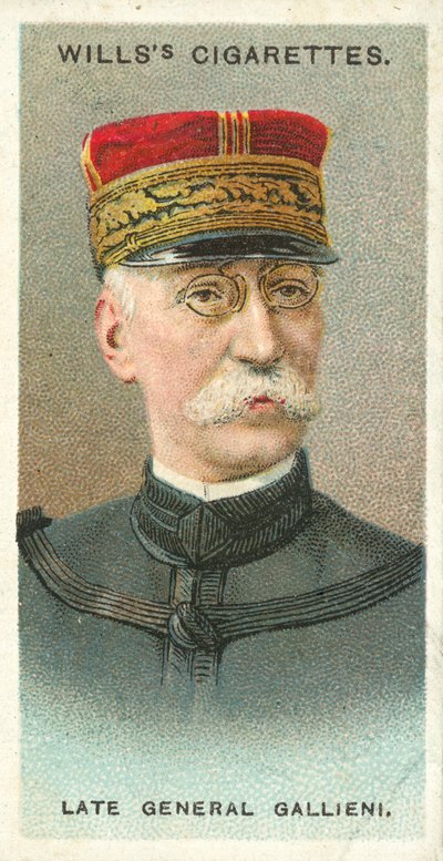 Późny generał Gallieni (chromolit) autorstwa English School