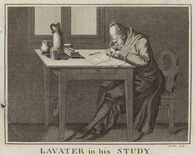 Lavater w swoim gabinecie autorstwa English School