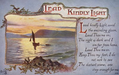 Lead Kindly Light (kolorowa litografia) autorstwa English School