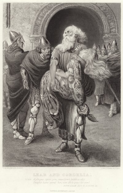 Lear i Cordelia, Król Lear, akt V, scena III autorstwa English School