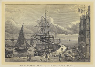 Molo i port w Leith autorstwa English School
