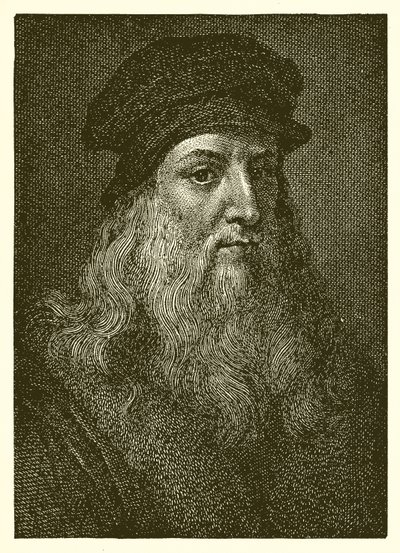 Leonardo da Vinci autorstwa English School