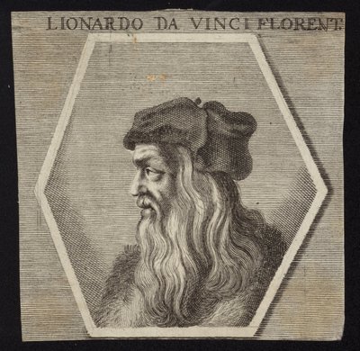 Leonardo da Vinci autorstwa English School