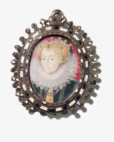 Lettice Knollys, Lady Leicester (akwarela na welinie) autorstwa English School