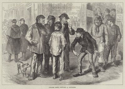Wyzwoleni francuscy komuniści na Montmartre (rycina) autorstwa English School