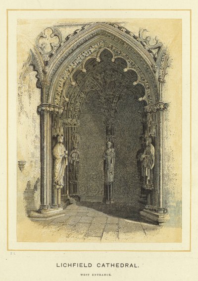 Katedra w Lichfield, wejście zachodnie autorstwa English School