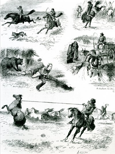 Życie w Manitobie, 1877 autorstwa English School