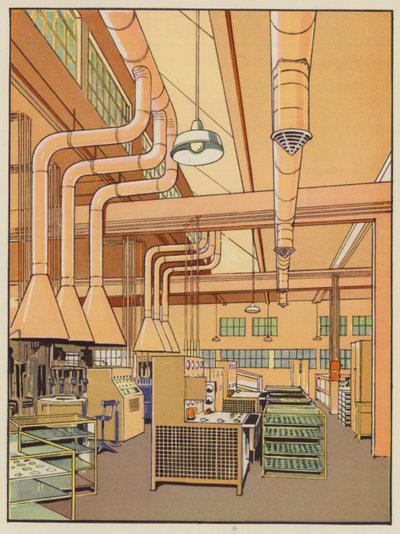 Light Engineering Factory (druk kolorowy) autorstwa English School