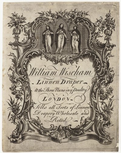 Len Draper, William Wiseham, karta handlowa autorstwa English School