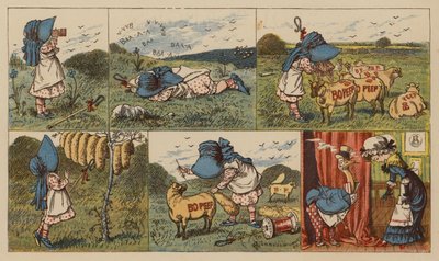 Little Bo-Peep (kolor lito) autorstwa English School