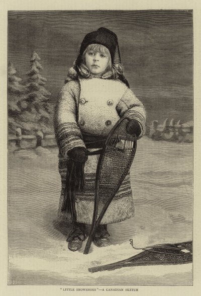 "Małe rakiety śnieżne", szkic kanadyjski (rycina) autorstwa English School