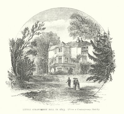 Little Strawberry Hill w 1813 roku (rycina) autorstwa English School