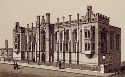 Liverpool: Liverpool College, Shaw Street (litografia) autorstwa English School