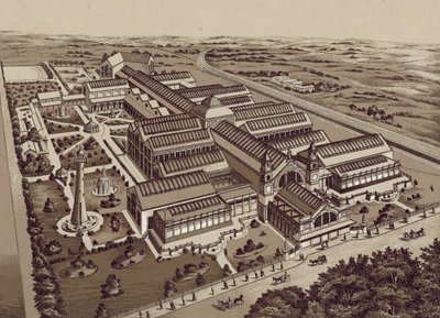 Liverpool: Wystawa statków 1886 (litografia) autorstwa English School