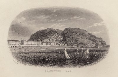 Zatoka Llandudno (grawerunek) autorstwa English School
