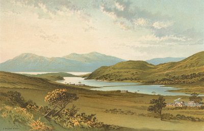 Loch Fad, Bute - Arran w oddali autorstwa English School