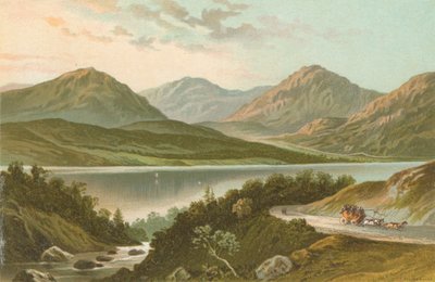 Loch Lomond od drogi do Stronaclacher autorstwa English School