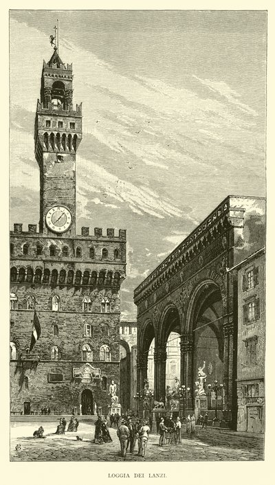Loggia dei Lanzi autorstwa English School