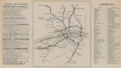 Mapa metra w Londynie autorstwa English School