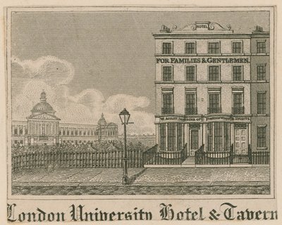 London University Hotel and Tavern, Londyn autorstwa English School