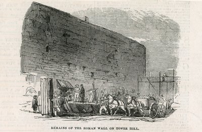 Londyński Mur - Tower Hill autorstwa English School