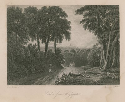 Londyn z Highgate autorstwa English School