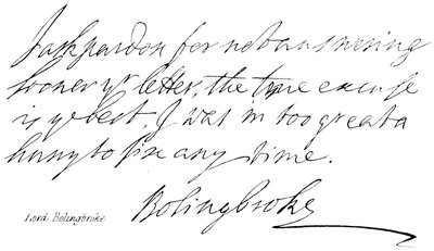 Lord Bolingbroke autorstwa English School