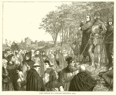 Lord Cobham na Lollard Preaching, 1413 autorstwa English School