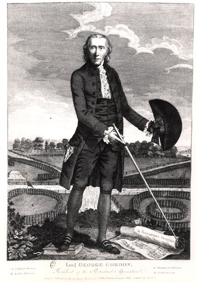 Lord George Gordon (1752-93) 1780 autorstwa English School
