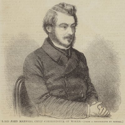 Lord John Manners, Główny Komisarz Robót (Grawerowanie) autorstwa English School