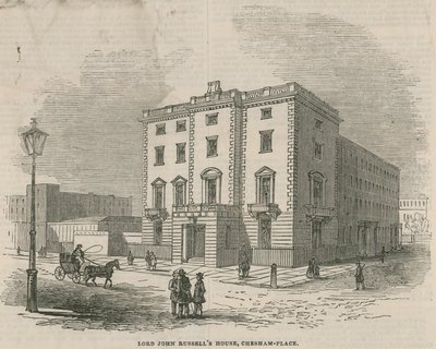 Dom Lorda Johna Russella, Chesham Place, Belgrave Square autorstwa English School
