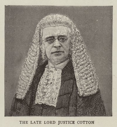 Bawełna Lord Justice (grawerowanie) autorstwa English School