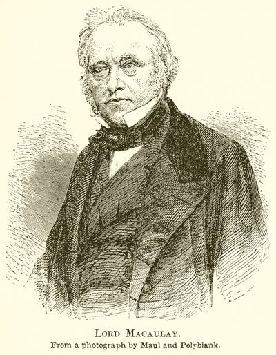 Lord Macaulay autorstwa English School