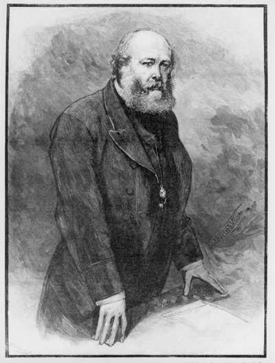 Lord Salisbury mówi o panu Brightu w Izbie Lordów, 1889 autorstwa English School