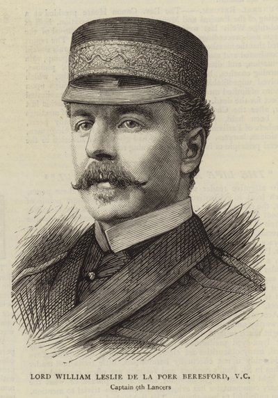 Lord William Leslie de la Poer Beresford, VC (grawerowanie) autorstwa English School