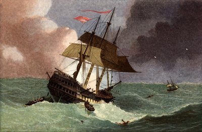 Utrata Kent East Indiaman autorstwa English School