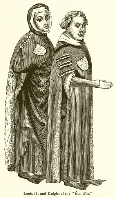 Ludwik II i rycerz Ecu dor autorstwa English School