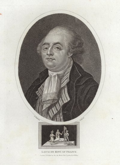 Ludwik XVI król Francji autorstwa English School