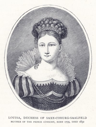 Louisa, księżna Saxe-Coburg-Saalfeld autorstwa English School
