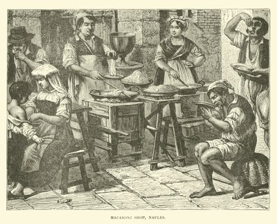 Sklep z makaronami, Neapol autorstwa English School